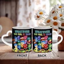 Load image into Gallery viewer, Personalized Heart Handle Mug Custom Name Gift for Loved Ones
