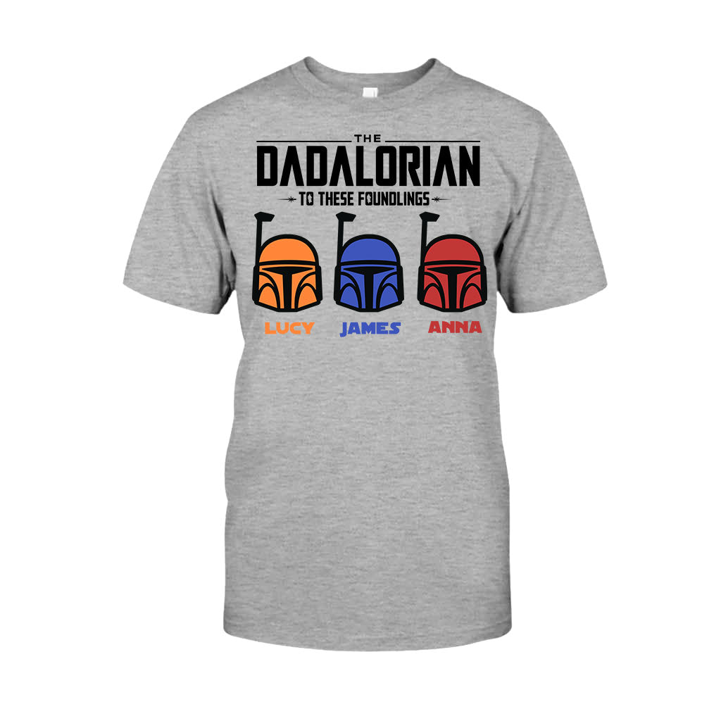 Personalized Dadalorian T-Shirt & Hoodie Gift for Dad | Custom Family Names