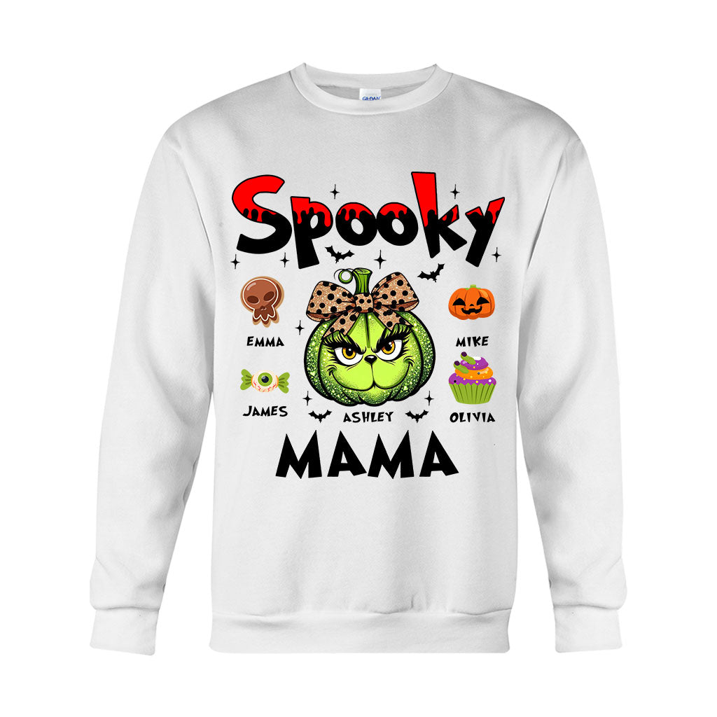 Personalized Spooky Mama T-shirt & Hoodie for Halloween Gift