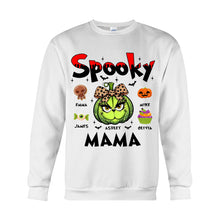Load image into Gallery viewer, Personalized Spooky Mama T-shirt &amp; Hoodie for Halloween Gift
