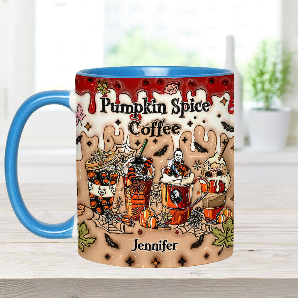 Personalized Pumpkin Spice Latte Accent Mug Custom Name Gift