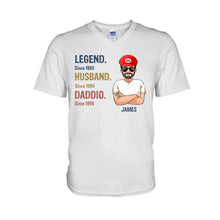 Load image into Gallery viewer, Personalized Super Plumber T-Shirt &amp; Hoodie for Dad | Custom Name Gift
