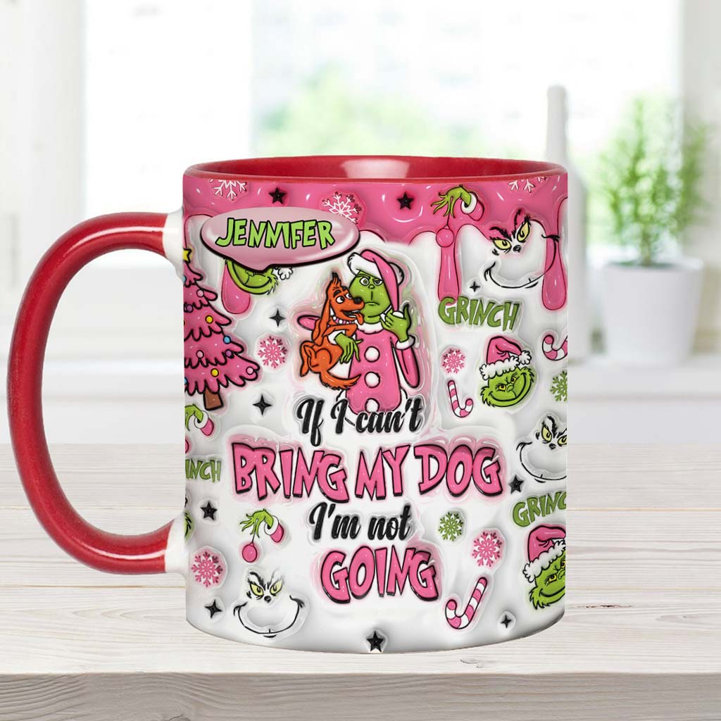 Personalized Grinch Accent Mug Custom Name Gift for Dog Lovers