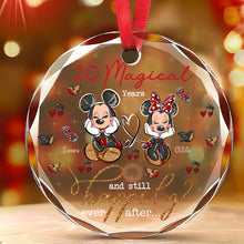 Load image into Gallery viewer, Personalized Round Glass Ornament Custom Love Gift for Couples
