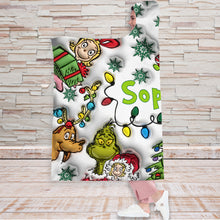 Load image into Gallery viewer, Personalized Christmas Hooded Blanket with Grinch &amp; Friends Gift for Kids
