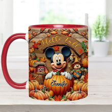 Load image into Gallery viewer, Personalized Hello Fall Accent Mug Custom Name Gift Idea
