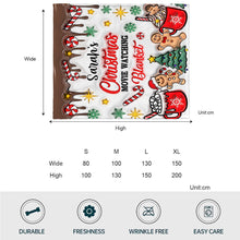 Load image into Gallery viewer, Personalized Christmas Movie Watching Blanket Custom Name Gift
