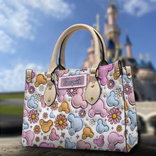 Load image into Gallery viewer, Personalized Leather Handbag with Disney Design for Her
