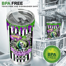 Load image into Gallery viewer, Personalized Beetlejuice Tumbler Custom Name Gift for Halloween
