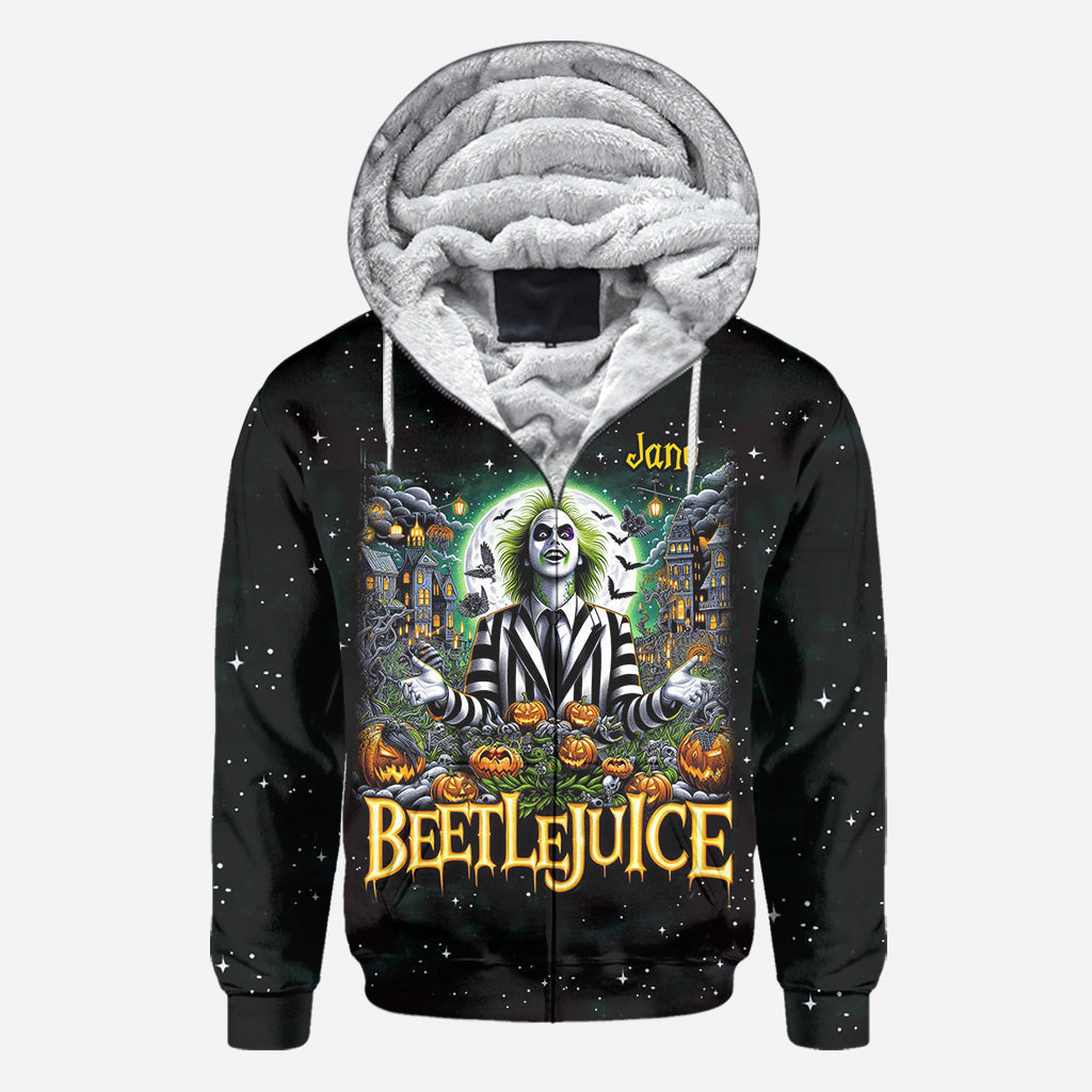 Personalized Beetlejuice All Over Shirt Custom Name Halloween Gift