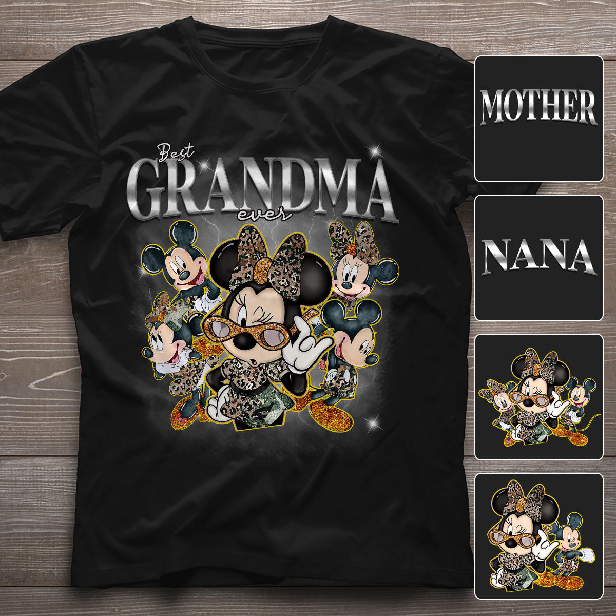 Personalized Best Grandma Mouse Ears T-shirt & Hoodie Gift
