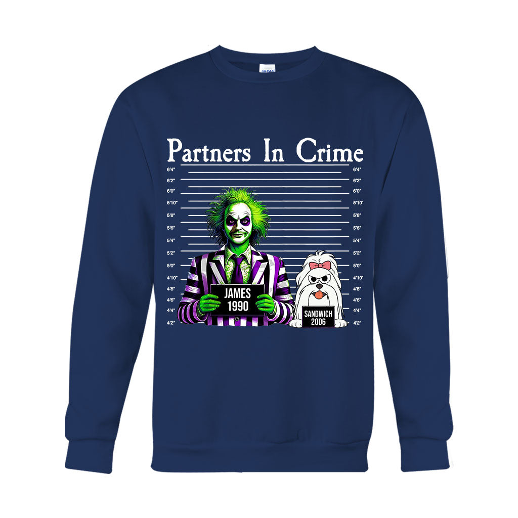 Personalized Partners In Crime T-shirt & Hoodie for Mom/Dad