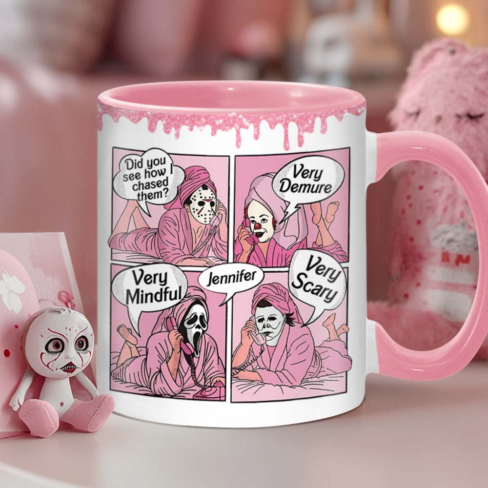 Personalized Spooky Accent Mug Custom Name Unique Gift