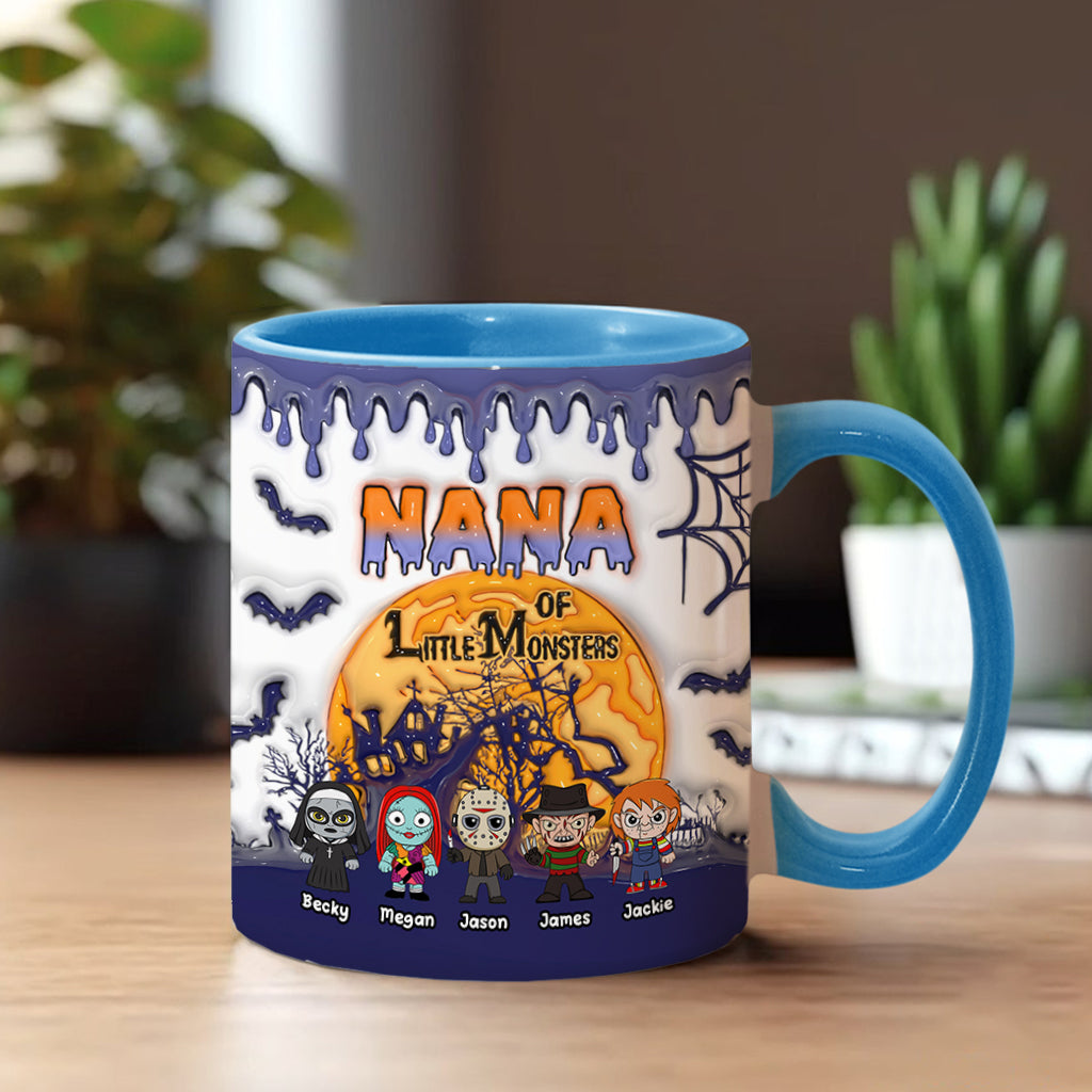 Personalized Halloween Mug for Grandma of Little Monsters