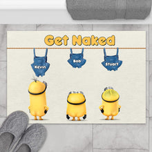 Load image into Gallery viewer, Personalized Get Naked Doormat with Custom Names | Fun Gift for Family
