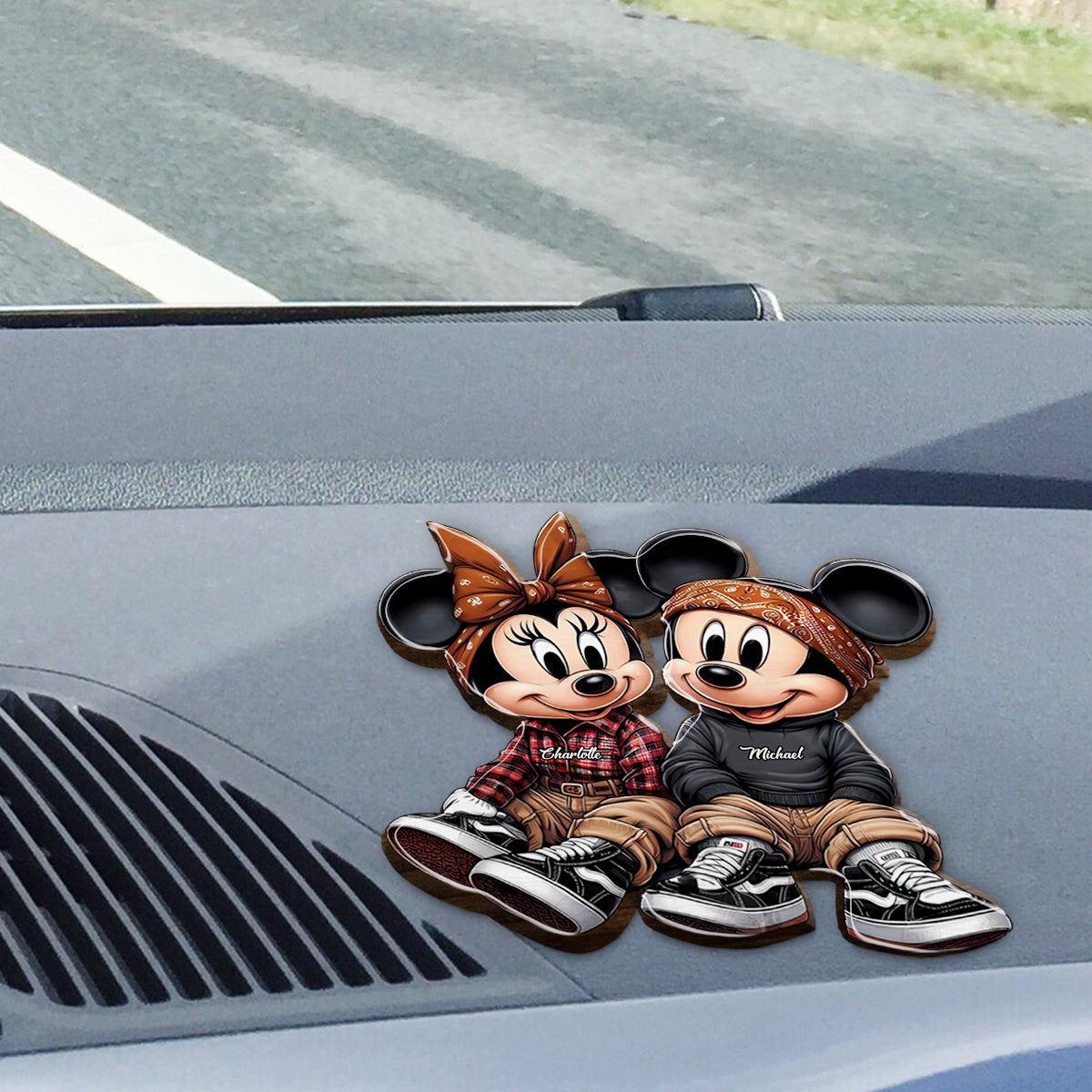 Personalized Mouse Shaped Car Visor Clip Custom Gift