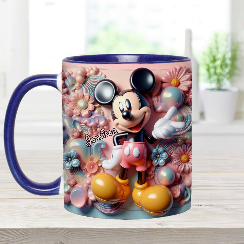Personalized Ceramic Accent Mug with Magical Mouse Design for Christmas or Birthday