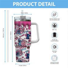 Load image into Gallery viewer, Personalized Ohana Tumbler With Handle Custom Gift for Couples

