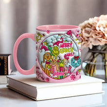 Load image into Gallery viewer, Personalized Merry Grinchmas Accent Mug Custom Name Holiday Gift
