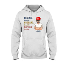 Load image into Gallery viewer, Personalized Super Plumber T-Shirt &amp; Hoodie for Dad | Custom Name Gift
