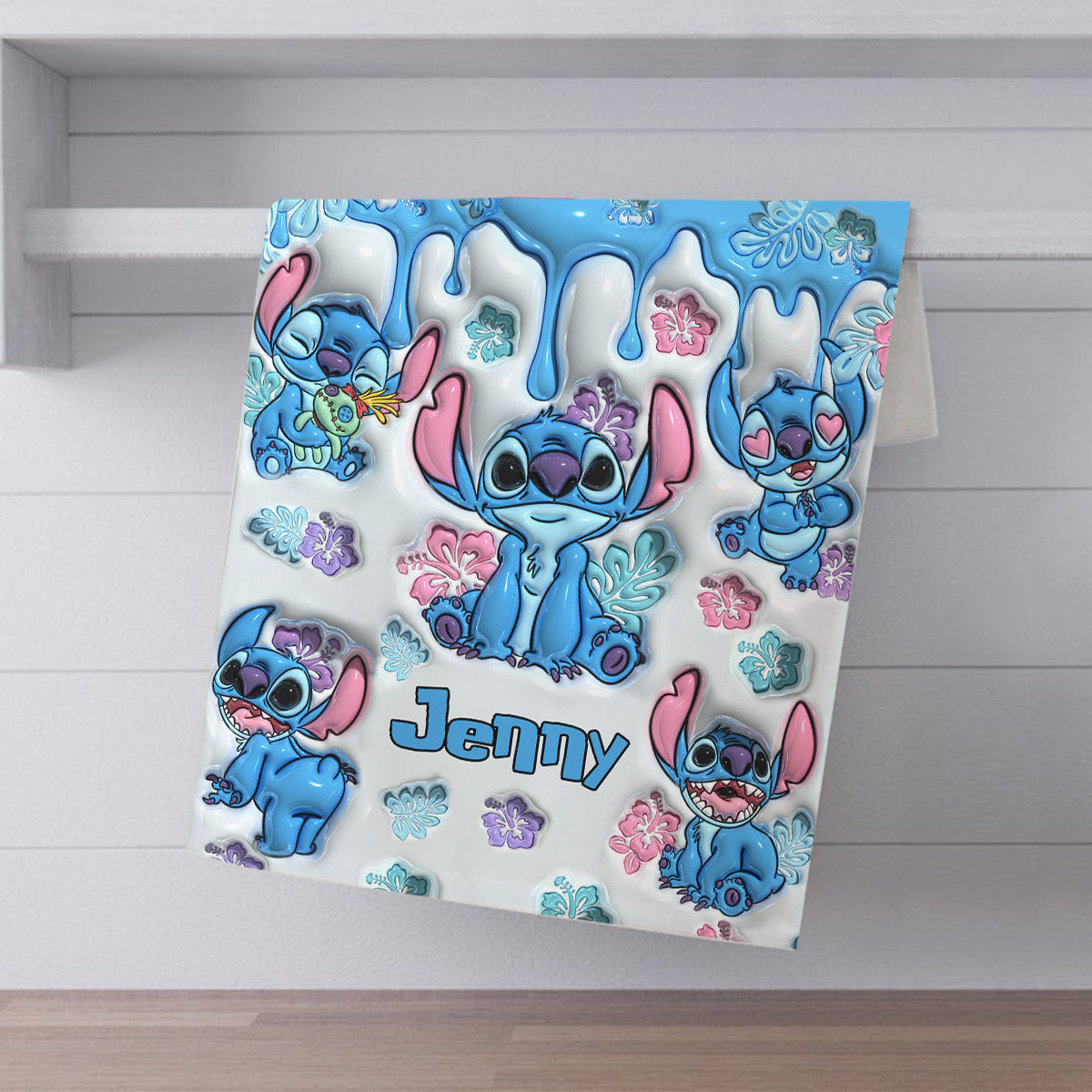 Personalized Ohana Towel Custom Name Hawaiian Gift for Family