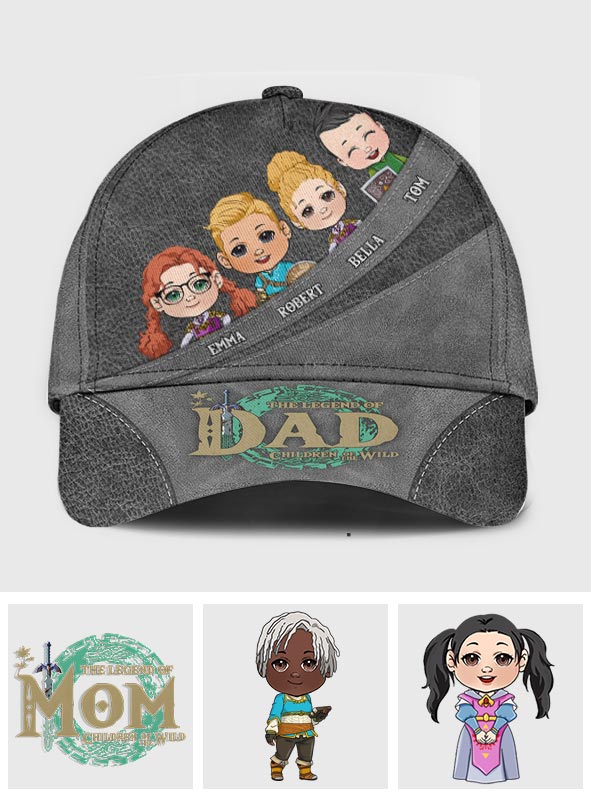 Personalized Classic Cap for Dad & Mom with Family Design