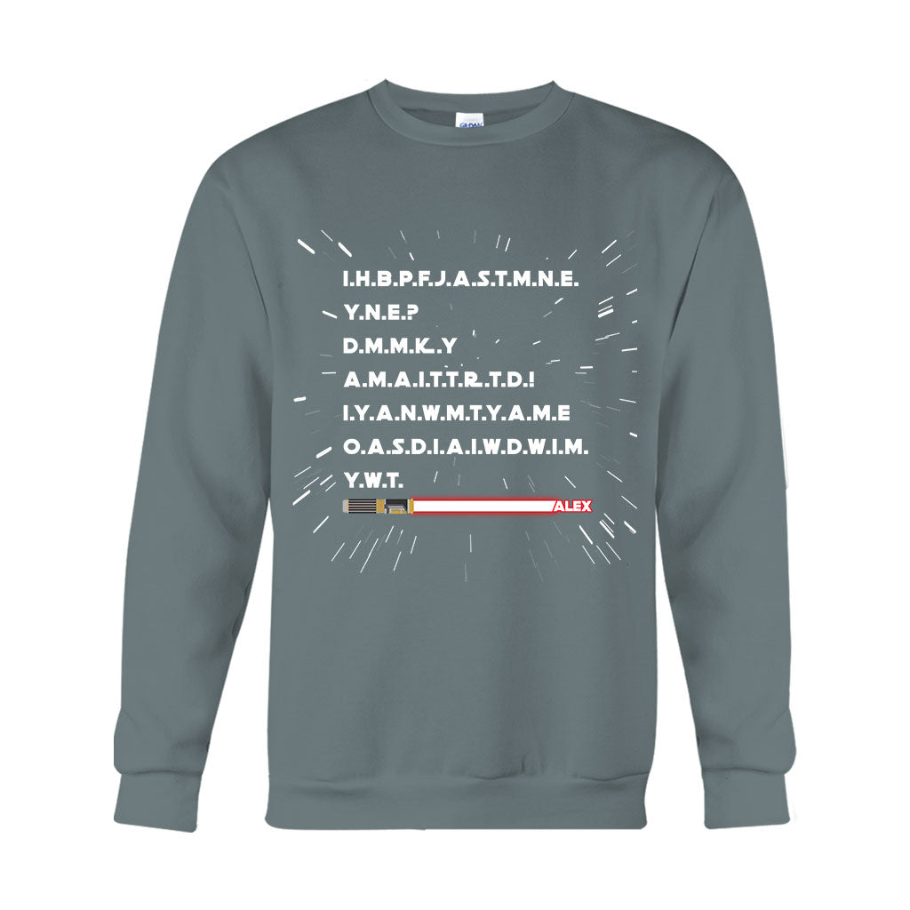 Personalized Star Wars Force T-shirt Hoodie Gift for Fans