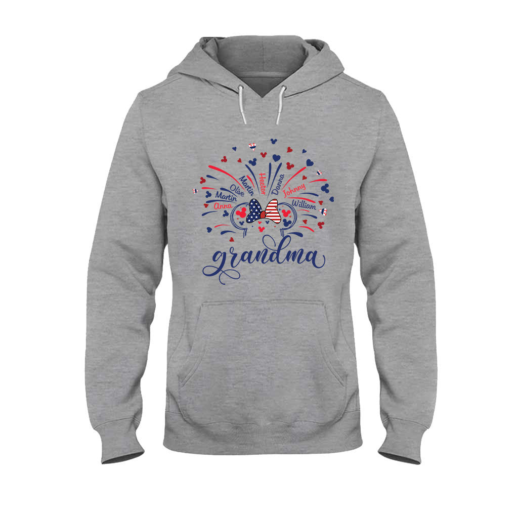 Personalized Firework Mouse T-shirt & Hoodie for Family | 4th of July Gift