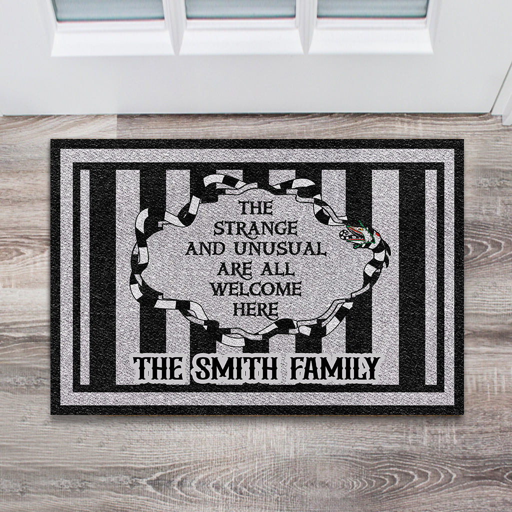 Personalized Doormat with Unique Welcome Message for Family