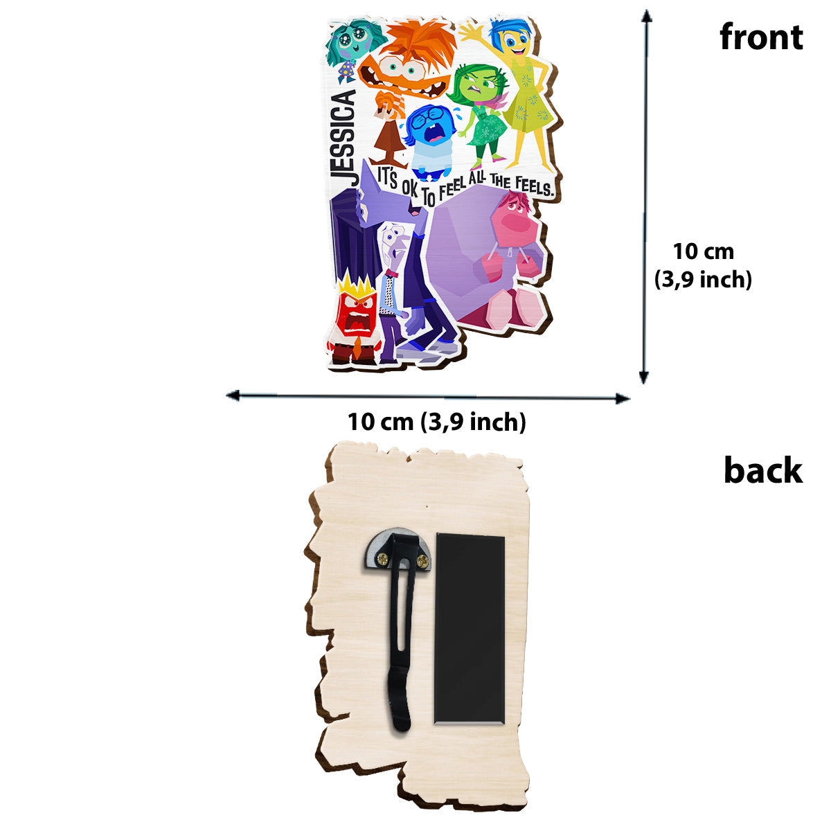 Personalized Car Visor Clip It's Ok To Feel All The Feels Gift