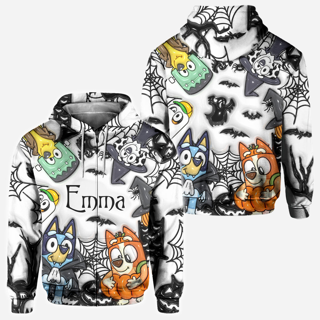 Personalized Halloween All-Over Shirt Custom Name Gift for Kids