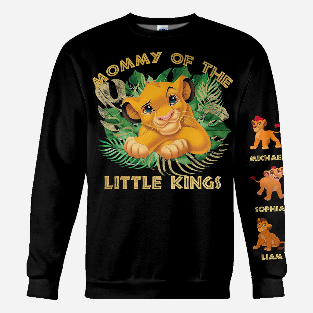 Personalized Mommy of the Little Kings All Over Print Shirt | Custom Name Gift for Mom
