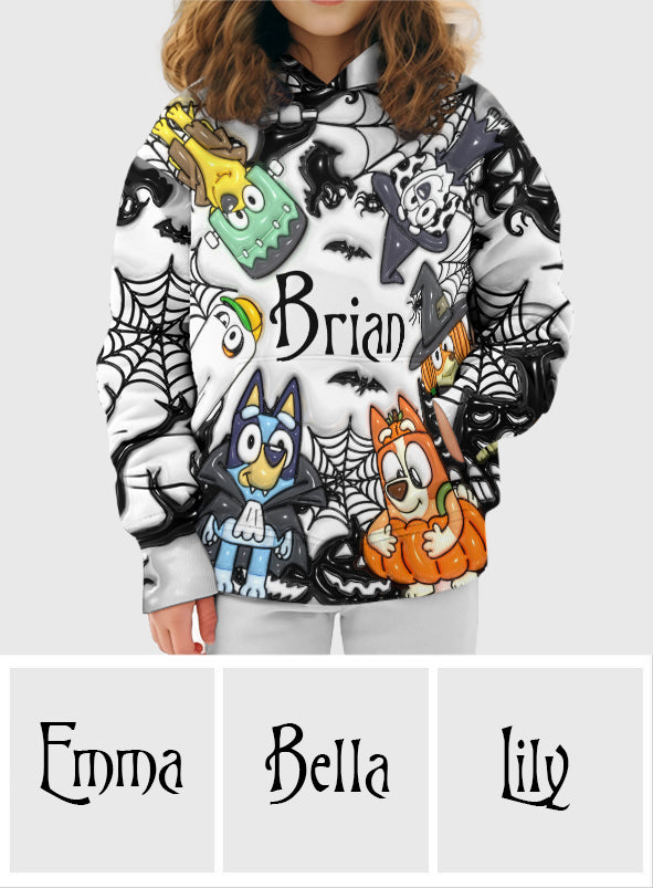 Personalized Halloween All-Over Shirt Custom Name Gift for Kids