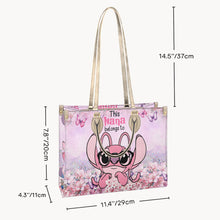 Load image into Gallery viewer, Personalized Leather Handbag with Ohana Design for Grandma - Unique Gift
