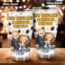 Load image into Gallery viewer, Personalized Star Wars Tumbler with Custom Names for Couples
