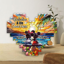 Load image into Gallery viewer, Personalized Heart Building Brick Blocks Custom Couple Gift for Anniversary
