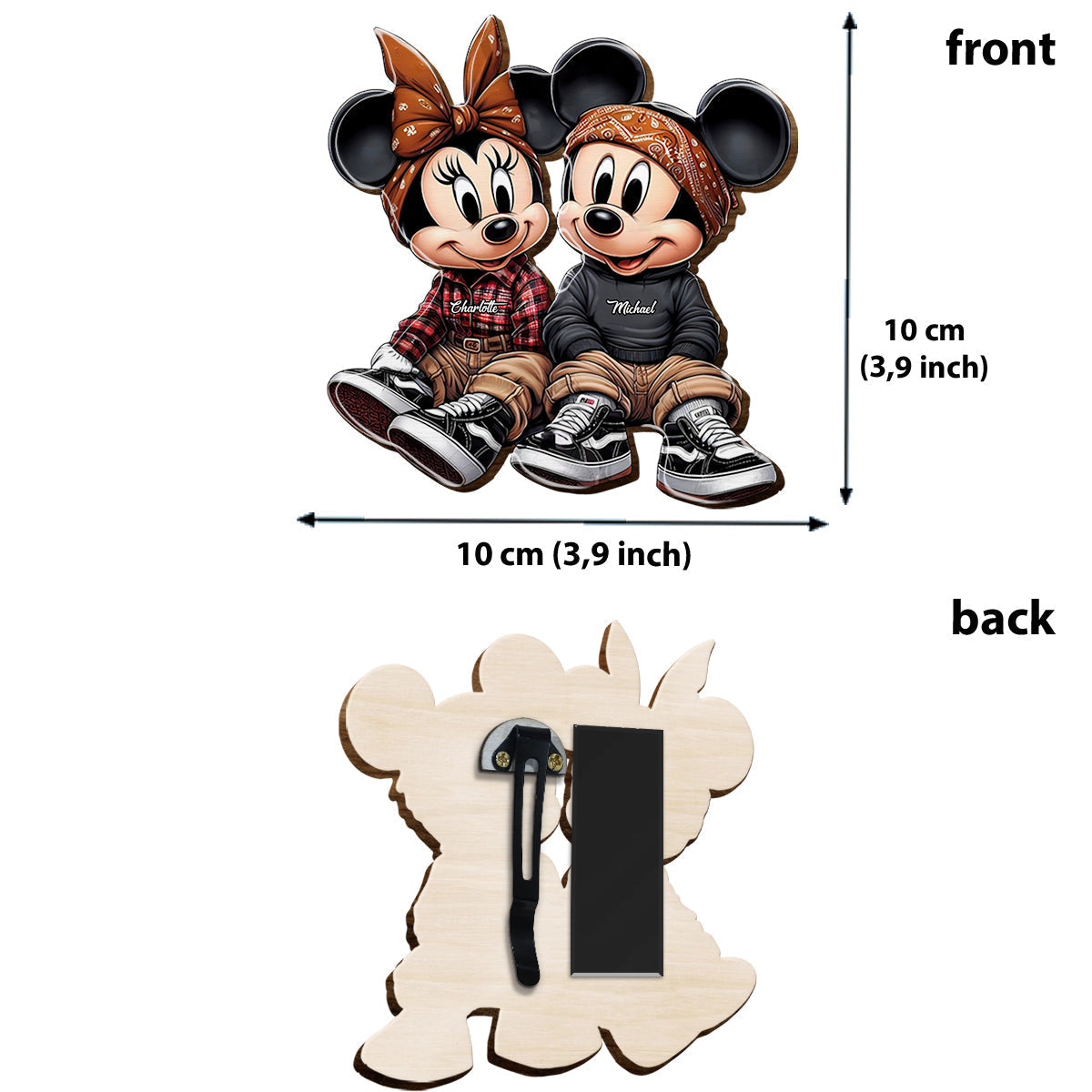 Personalized Mouse Shaped Car Visor Clip Custom Gift
