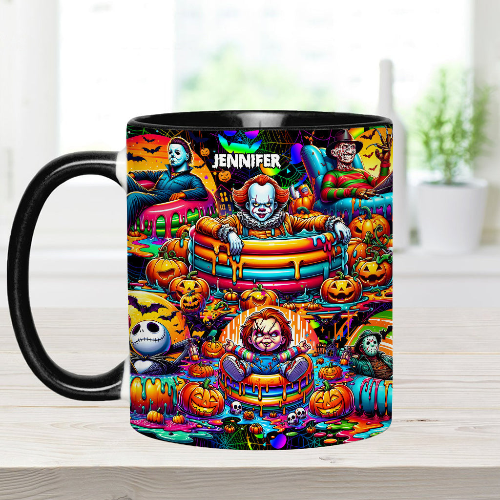 Personalized Halloween Accent Mug Custom Name Unique Gift
