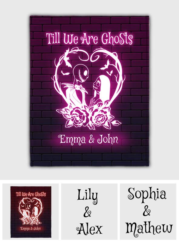 Personalized Nightmare Blanket Custom Couples Gift for Halloween