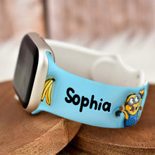 Load image into Gallery viewer, Personalized Silicone Apple Watch Band One In A Minion Gift
