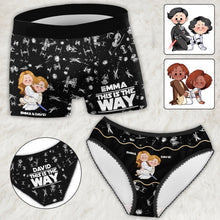 Load image into Gallery viewer, Custom Couples Briefs and Boxer Shorts Personalized Gift for Anniversary
