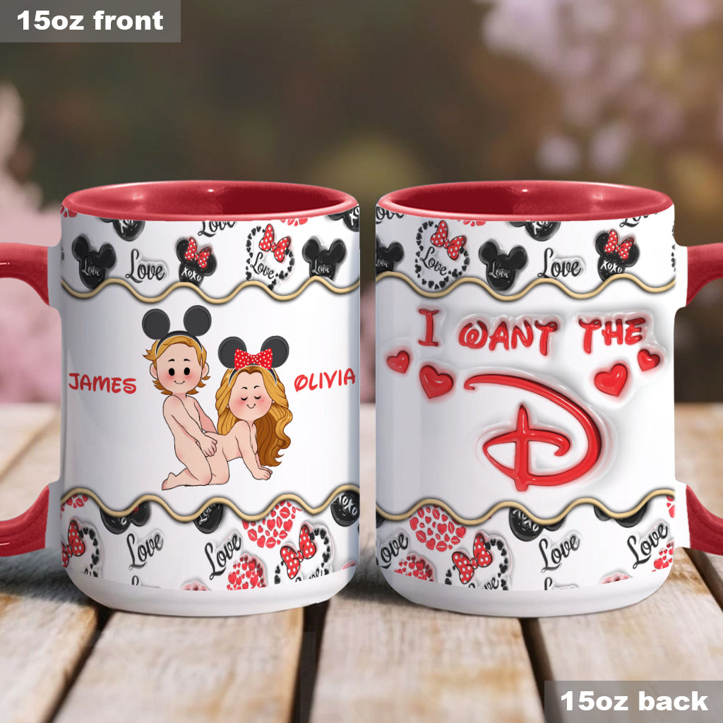 Personalized Accent Mug with Custom Name for Valentine's Day Gift