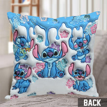 Load image into Gallery viewer, Personalized Throw Pillow with Ohana Design for Family Gift
