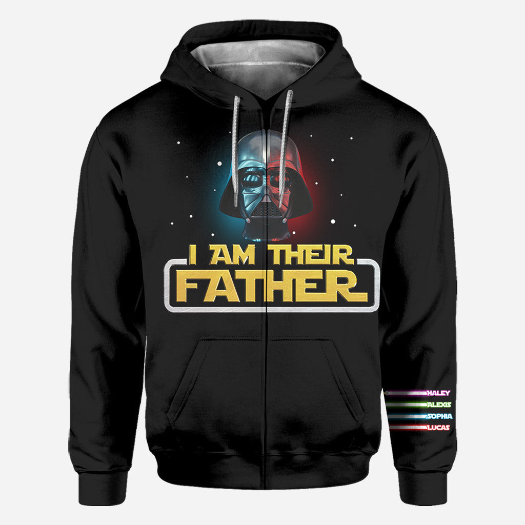 Personalized I Am Your Father All Over Shirt Custom Names Gift for Dad