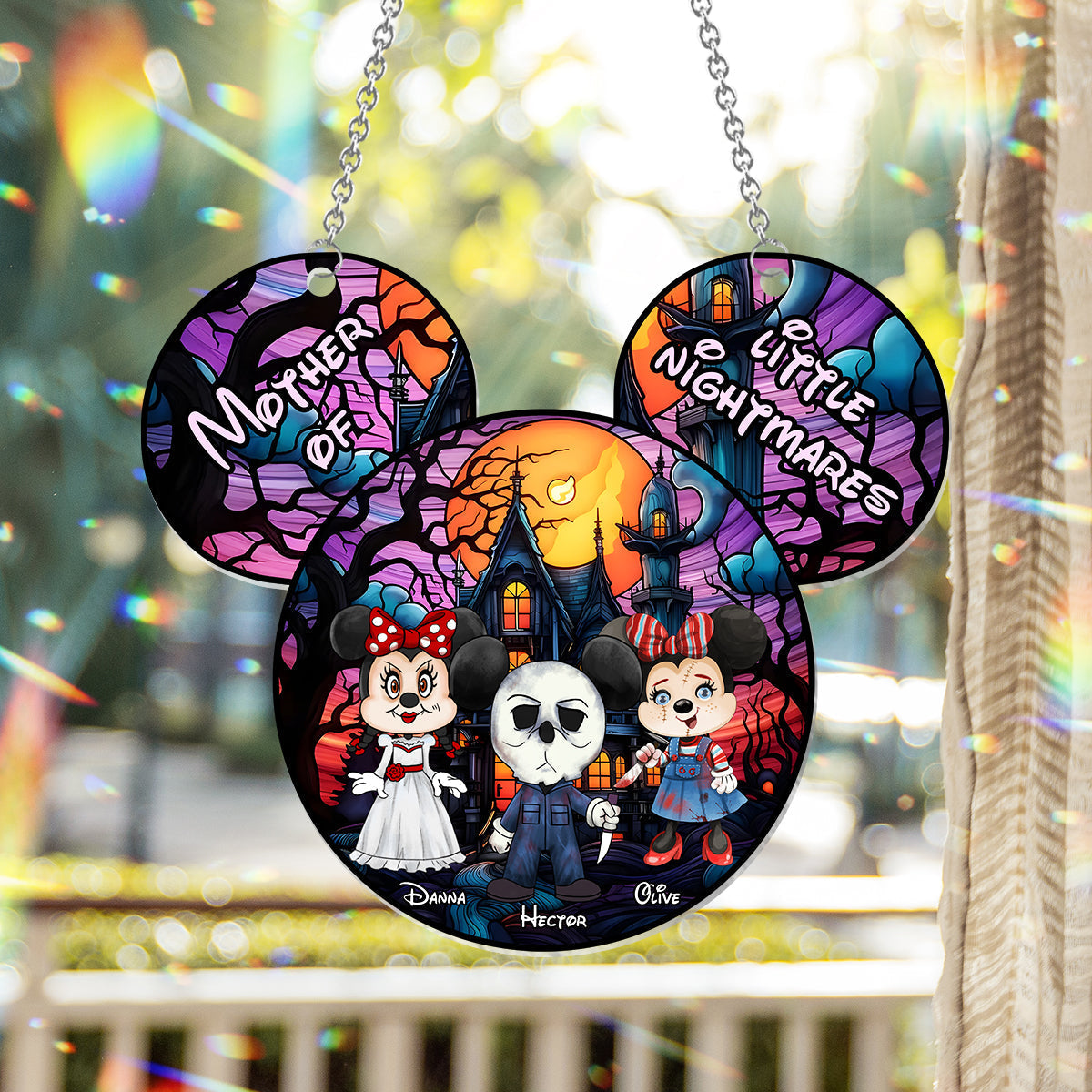 Personalized Grandma Suncatcher Ornament Unique Gift Decor