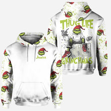 Load image into Gallery viewer, Personalized Grinch Hoodie &amp; Leggings Set Custom Name Gift for Christmas
