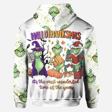 Load image into Gallery viewer, Personalized Grinch Hoodie and Leggings Set for Christmas Gift
