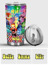 Load image into Gallery viewer, Personalized Tumbler with Custom Name &amp; Colorful Design for Kids
