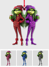 Load image into Gallery viewer, Personalized Grinch Squad Transparent Ornament Custom Gift for Christmas
