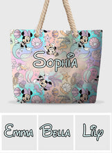 Load image into Gallery viewer, Personalized Canvas Beach Bag with Custom Design for Kids
